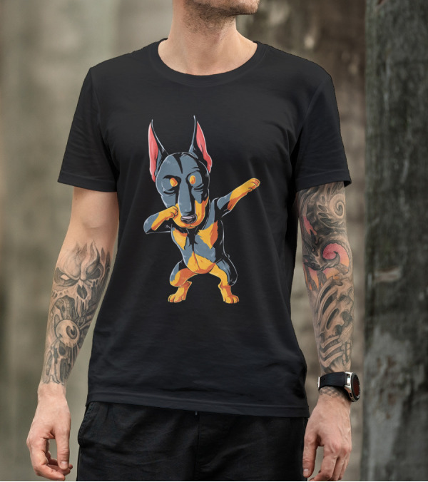 Kids Doberman Pinscher Dabbing Boys Dab T-Shirt