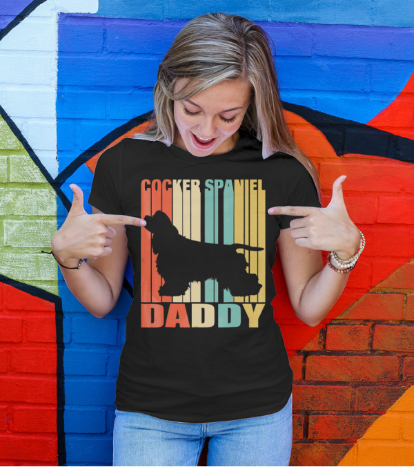 Cocker Spaniel Daddy Vintage T-Shirt