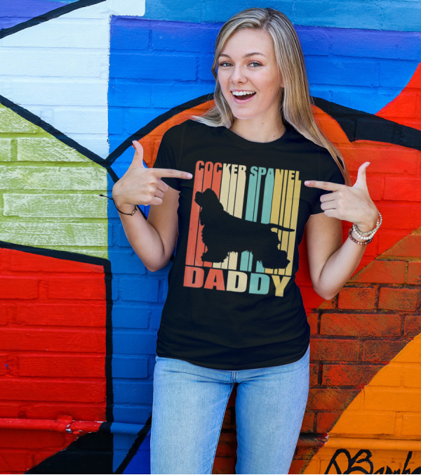Cocker Spaniel Daddy Vintage T-Shirt
