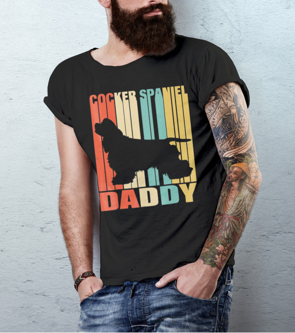 Cocker Spaniel Daddy Vintage T-Shirt