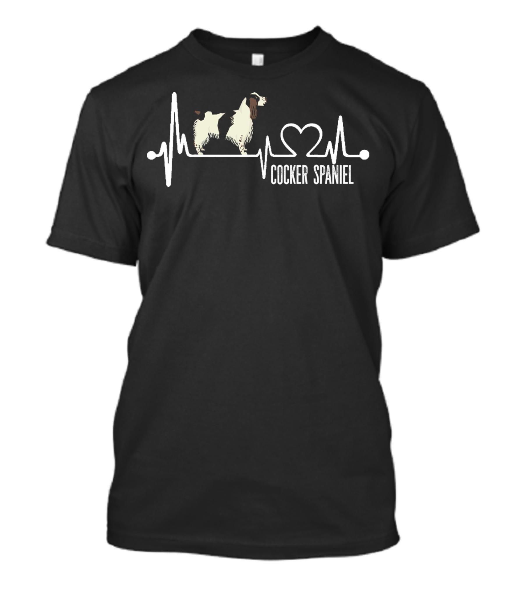 Cocker Spaniel Love Heartbeat T-Shirt