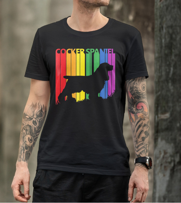 Cocker Spaniel Rainbow T-Shirt