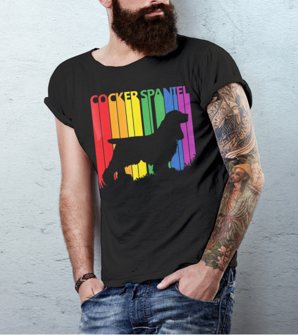 Cocker Spaniel Rainbow T-Shirt