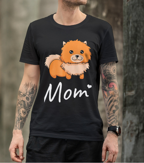 Pomeranian Mom I Love Dogs Dog Moms T-Shirt