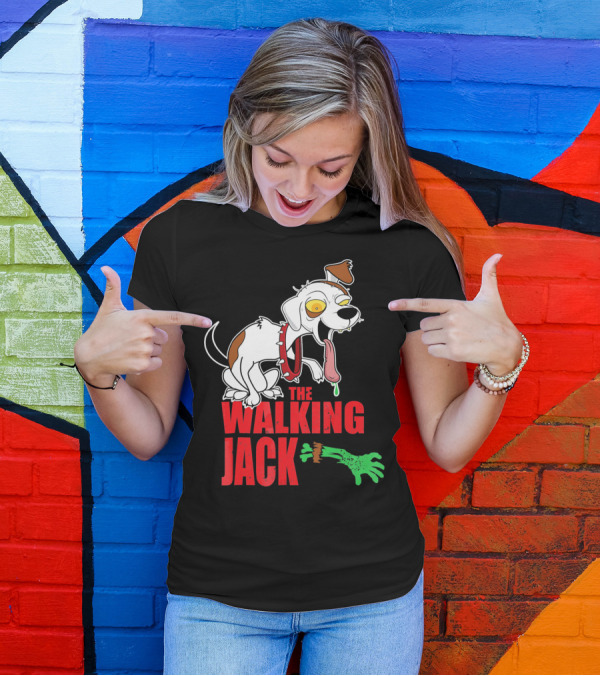 The Walking Jack Russell Terrier Zombie Hall T-Shirt