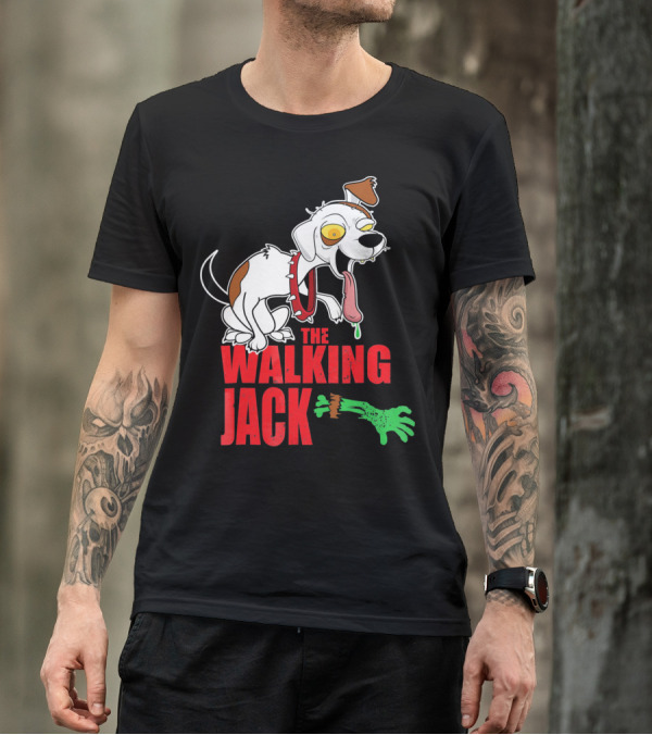 The Walking Jack Russell Terrier Zombie Hall T-Shirt