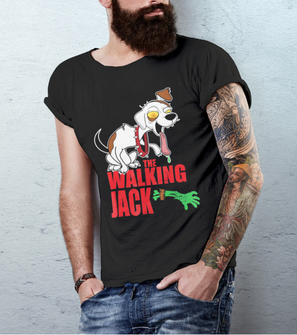 The Walking Jack Russell Terrier Zombie Hall T-Shirt