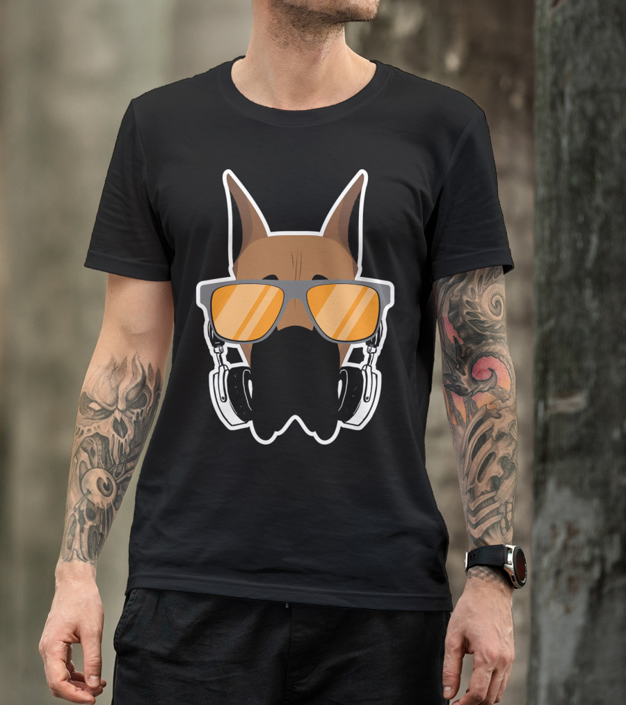 DJ Great Dane With Headphones And Sunglasses T-Shirt
