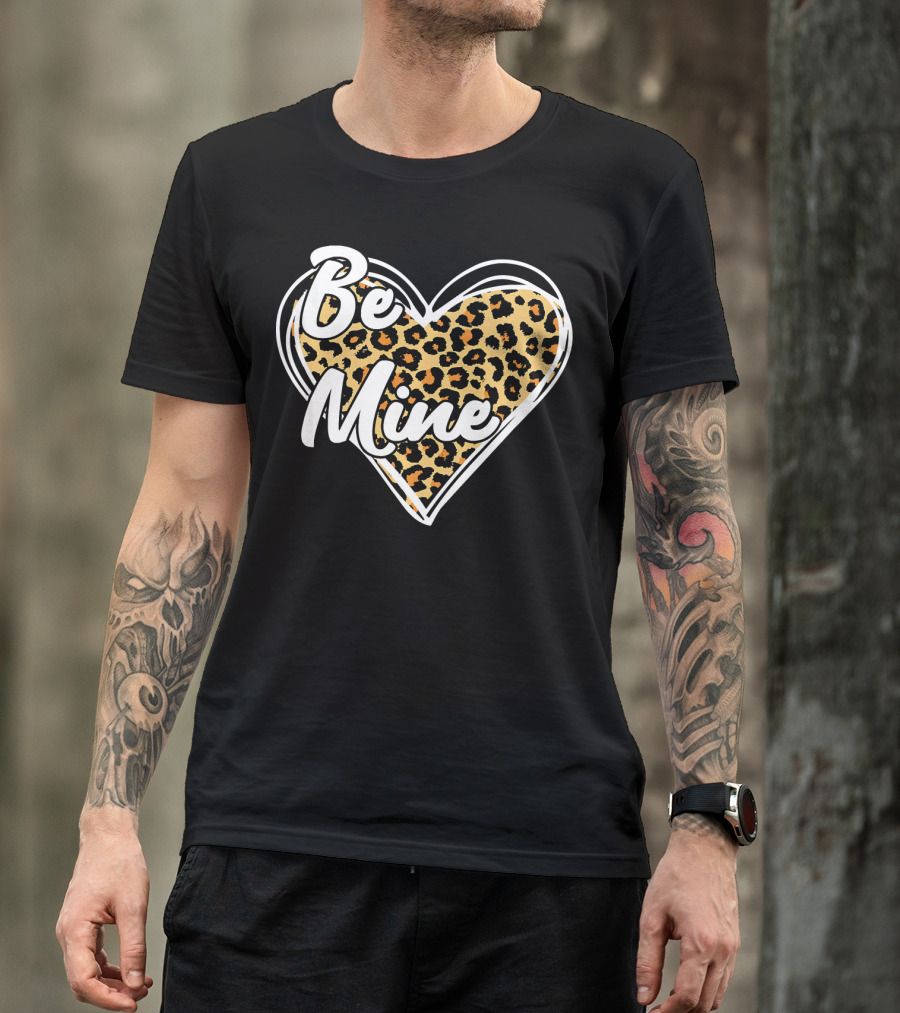 Be Mine Leopard Heart T-Shirt