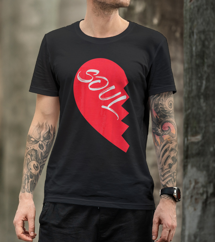Couple Half Heart Soulmate Valentines Soul T-Shirt