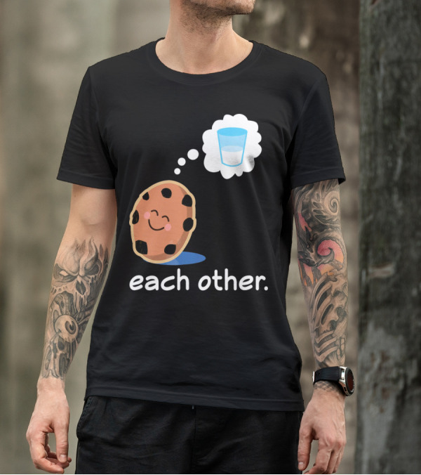 Couples Matching Cookie And Milk Each Other Valenti T-Shirt