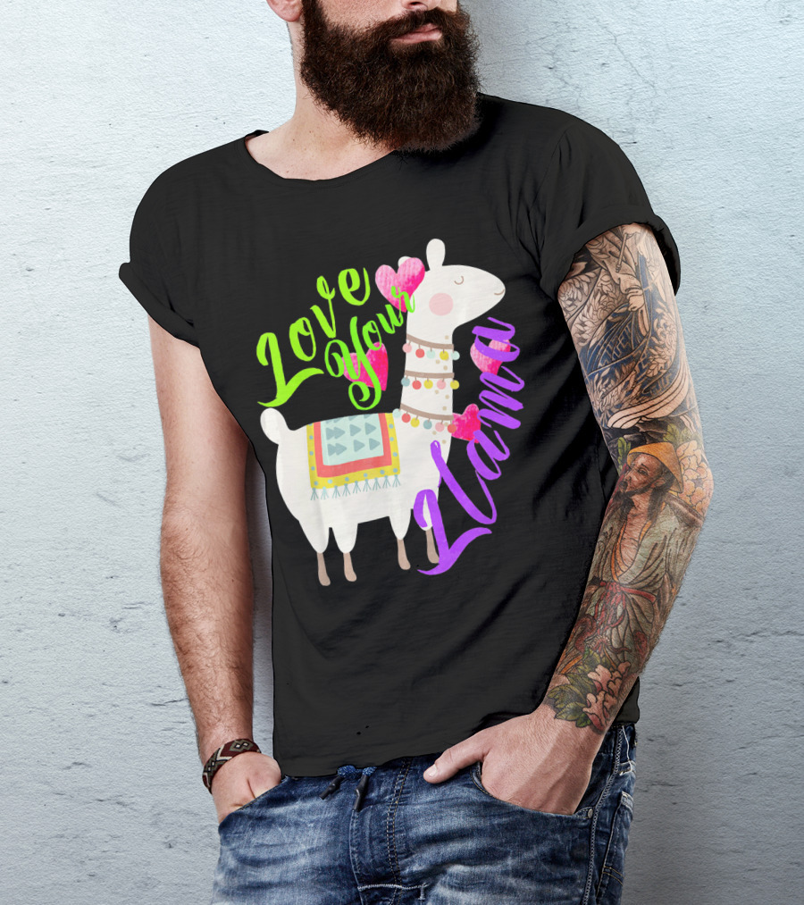 Love Your Llama Cute T-Shirt