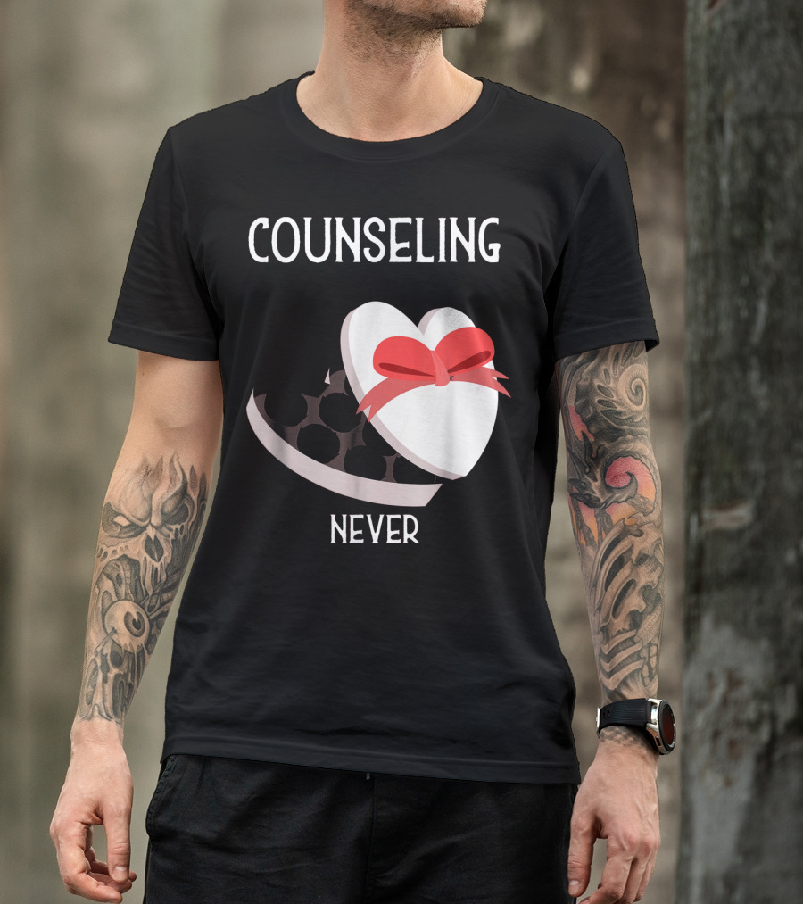 Counseling Never Heart Gift Box T-Shirt