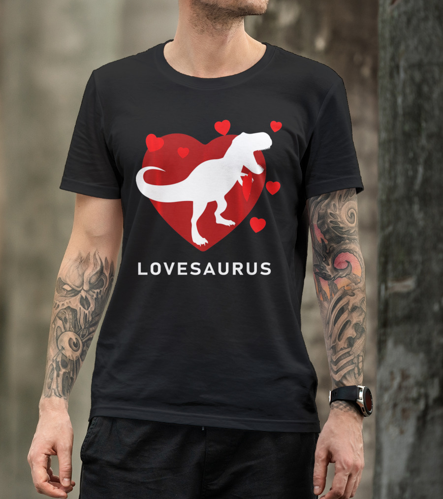 Dinosaur TRex Lovesaurus Kids T-Shirt