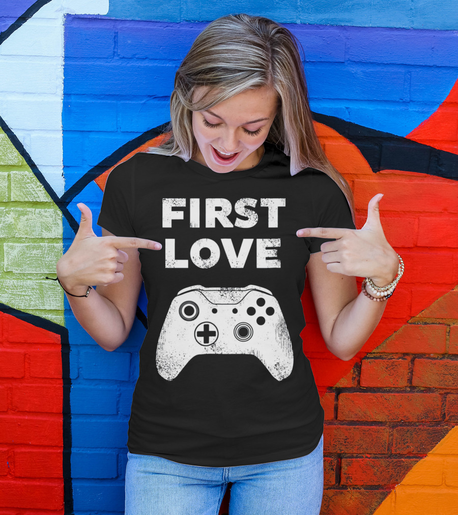First Love Game Controller Video Gamer Valen T-Shirt