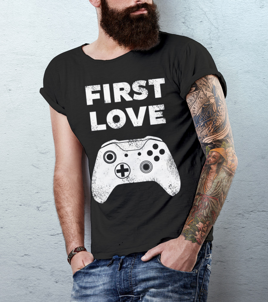 First Love Game Controller Video Gamer Valen T-Shirt