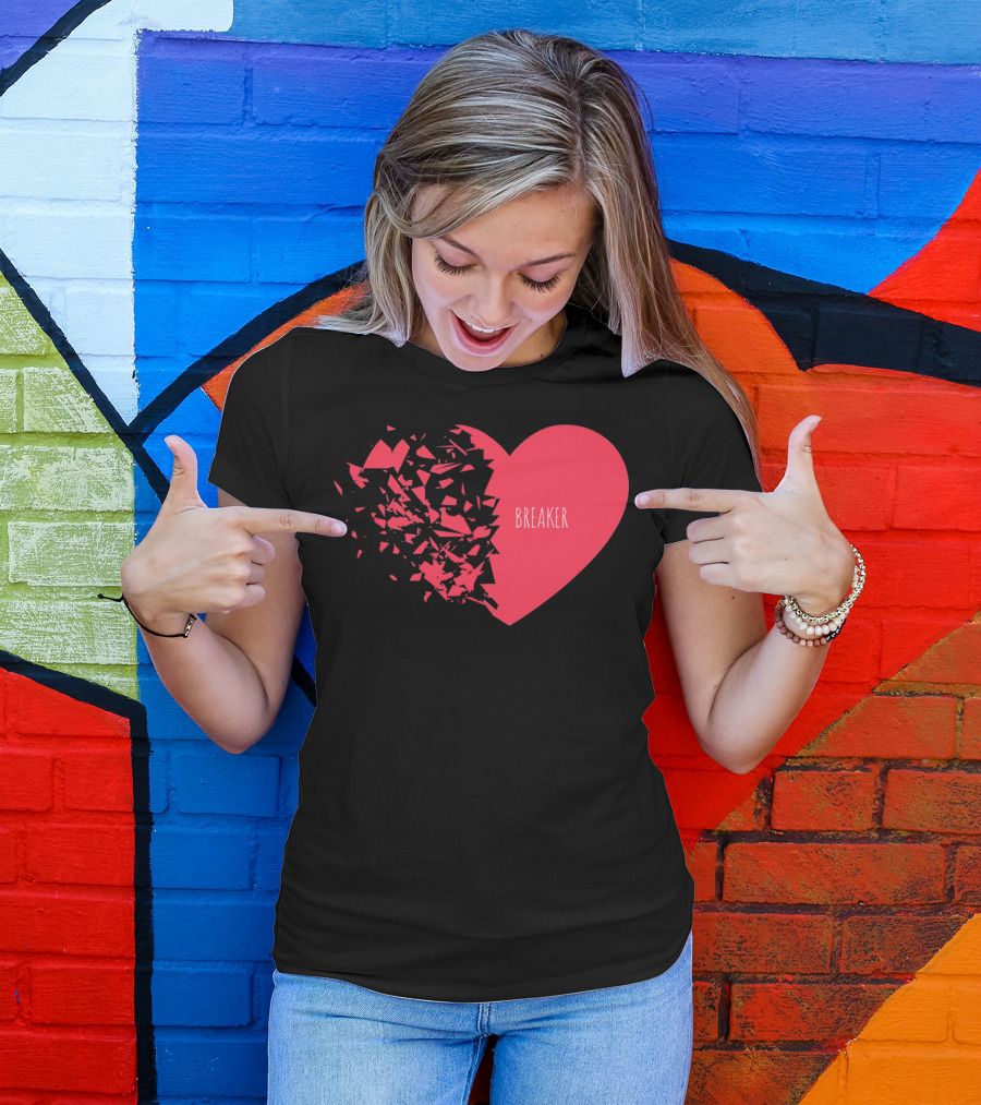 Funny Valentines Day Heart Breaker T-Shirt
