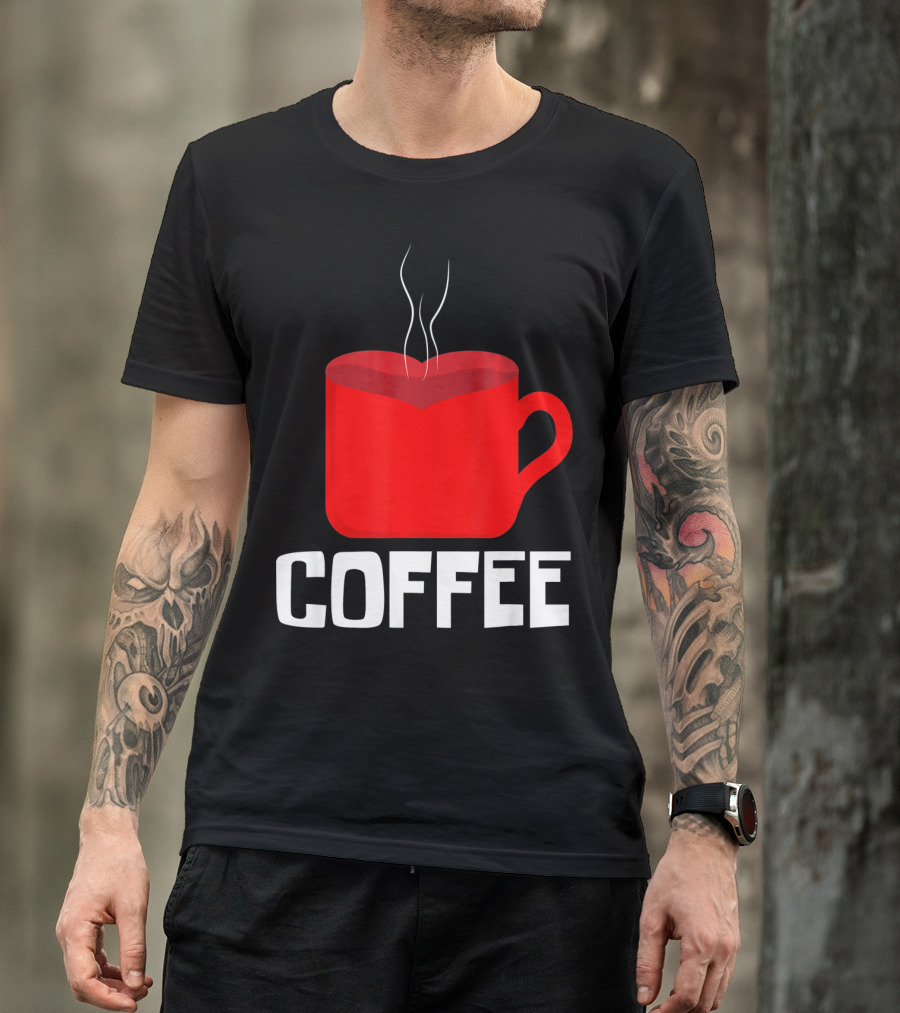 Funny Valentines Coffee Heart Mug Valentine's Day T-Shirt