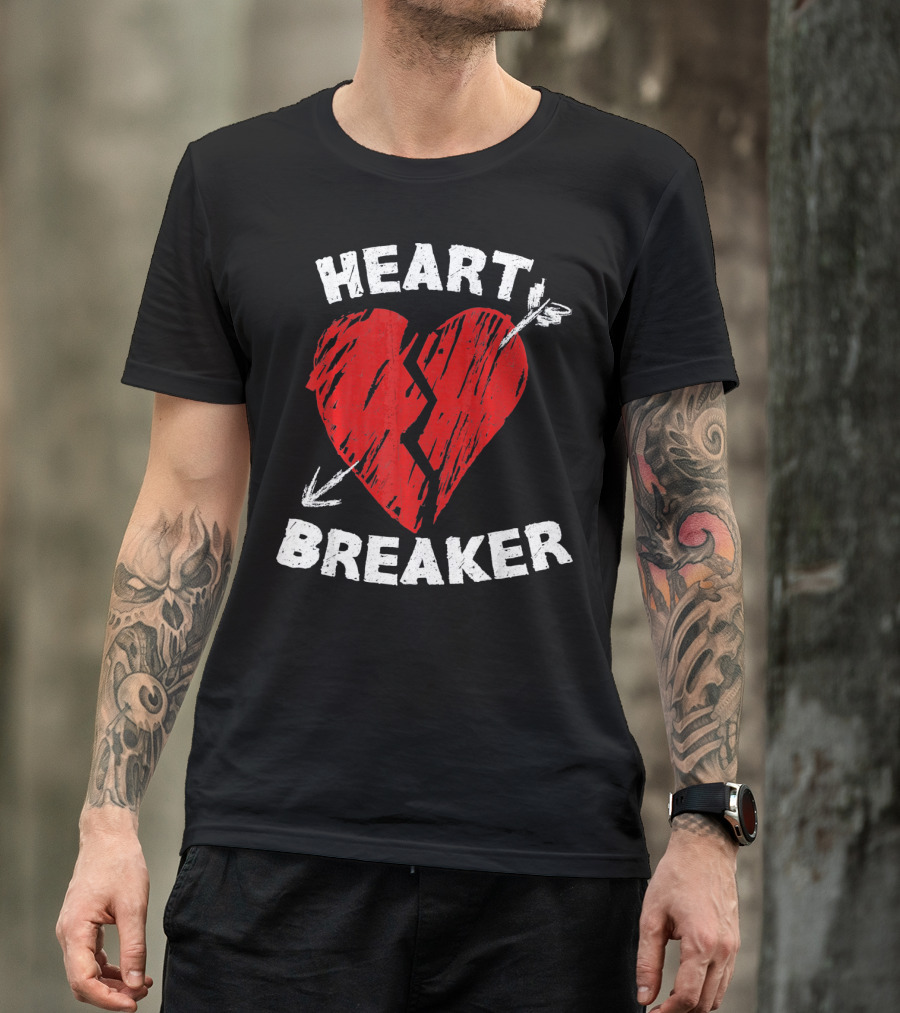 Heartbreaker Valentines Day Idea Heart T-Shirt