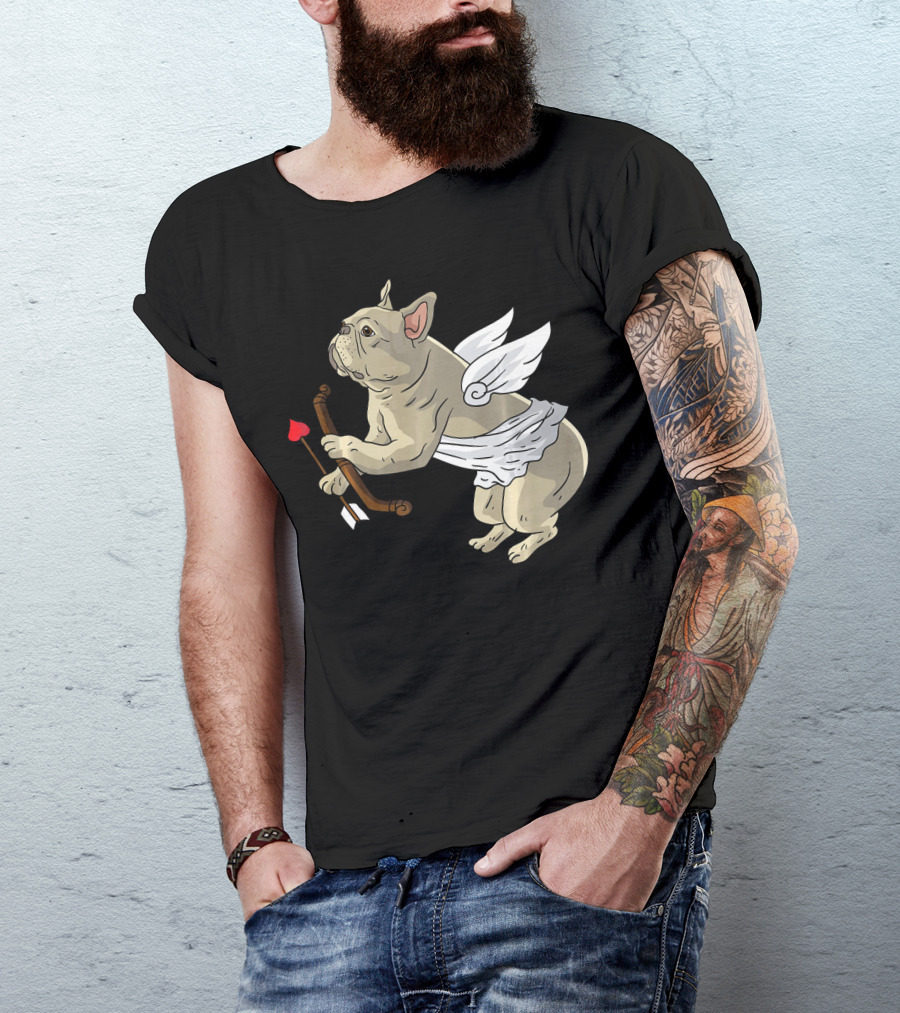 I Love Pugs Cupid Dog Lovers Valentine T-Shirt