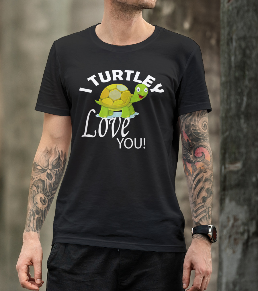 I Turtley Love You Cute Valentine Turtle T-Shirt
