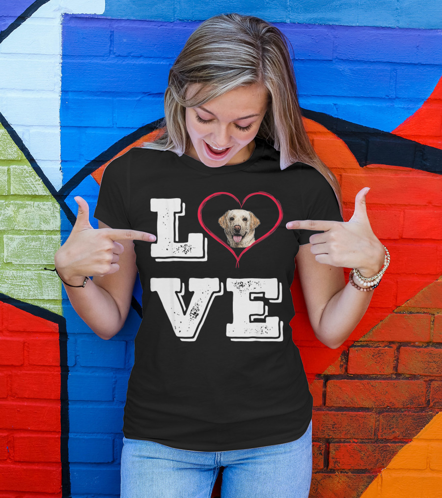 Labrador Retriever Love Heart T-Shirt