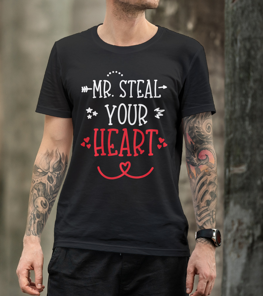 Mr. Steal Your Heart Little Boy Valentine's Day T-Shirt