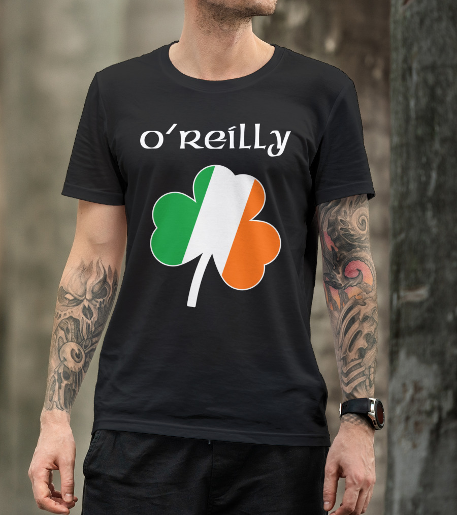 O'Reilly Irish Flag Shamrock Ireland T-Shirt
