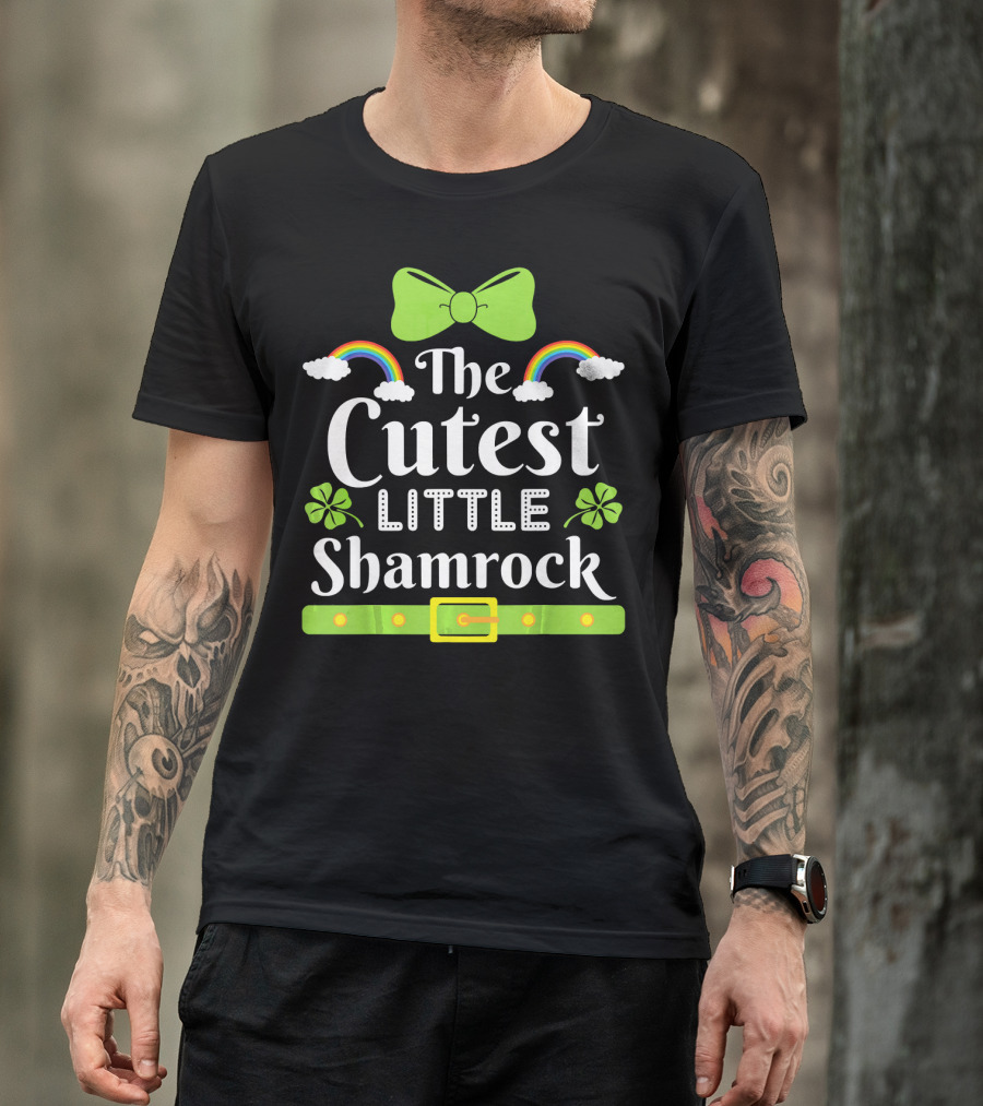 The Cutest Little Shamrock Rainbows And Leprechaun Costume T-Shirt