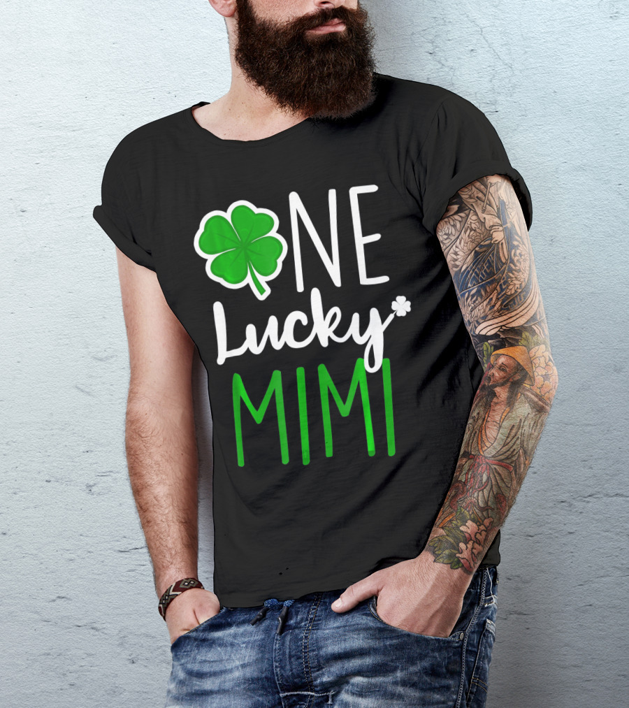 One Lucky Mimi St Patricks Day Shamrock T-Shirt