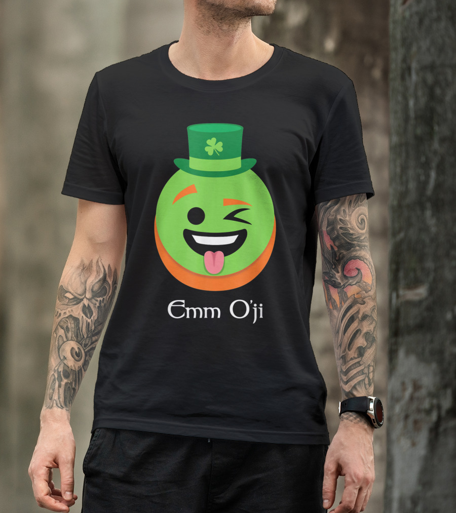 Emm O'ji Happy Saint Patricks Day Emoji Irish Fun T-Shirt