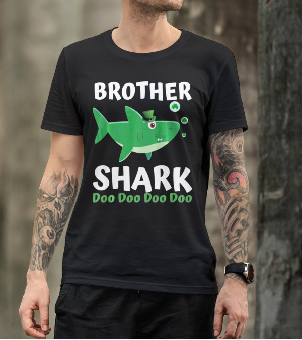 BROTHER SHARK DOO DOO DOO DOO St. Patrick's Day Irish T-Shirt