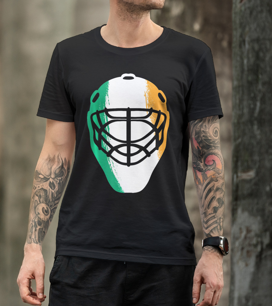 St Patricks Day Irish Hockey Mask T-Shirt