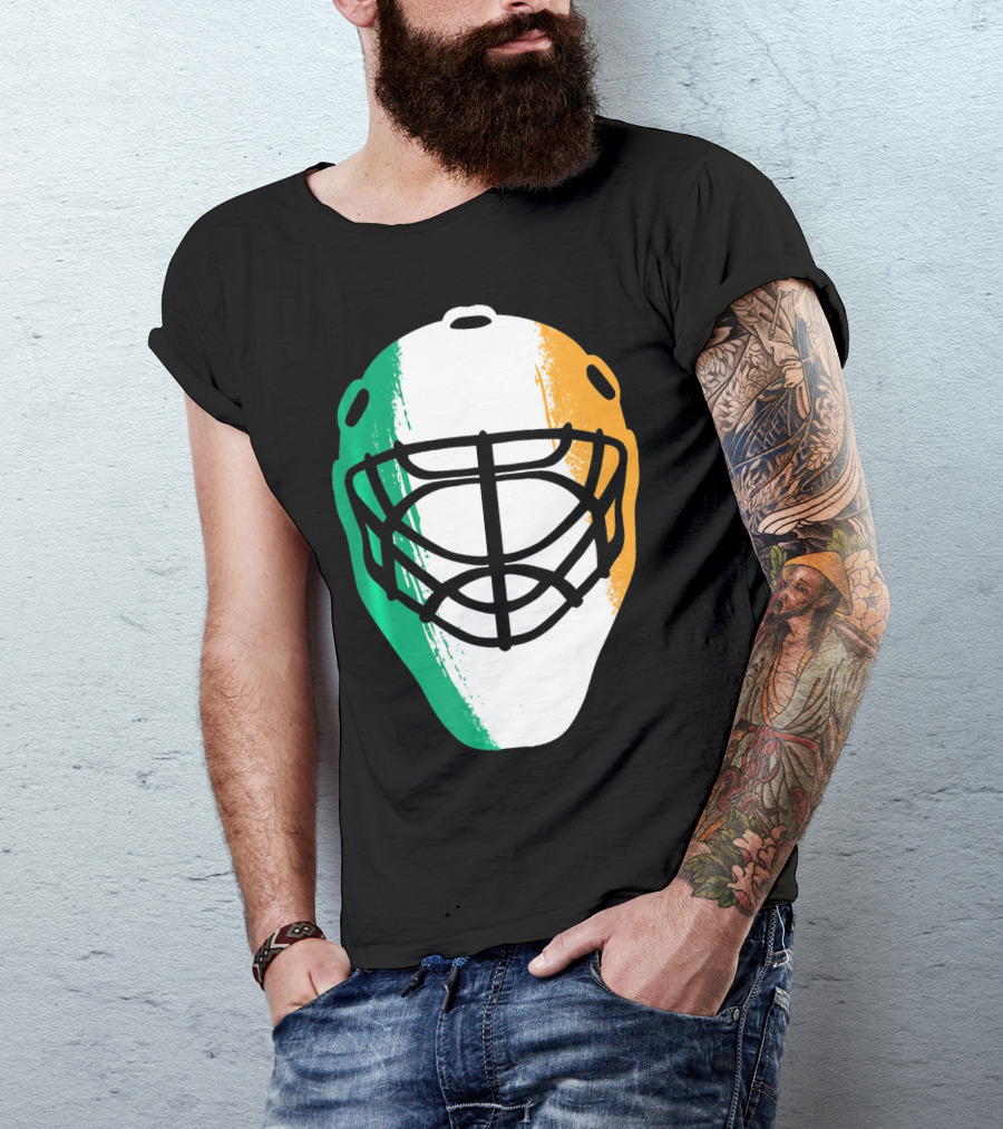 St Patricks Day Irish Hockey Mask T-Shirt