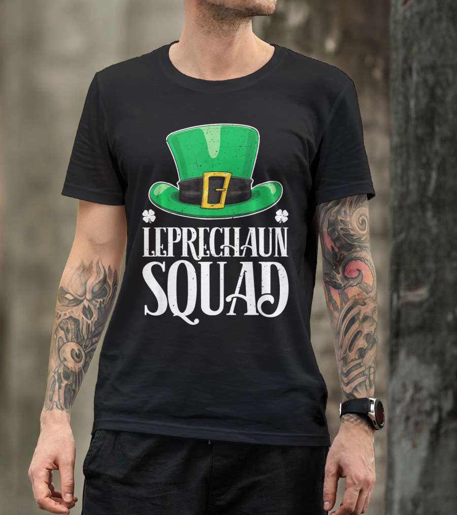 Leprechaun Squad St. Patrick's Day Irish Hat T-Shirt