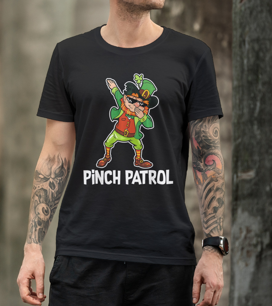 St Patrick's Day Pinch Patrol Dabbing Leprechaun T-Shirt