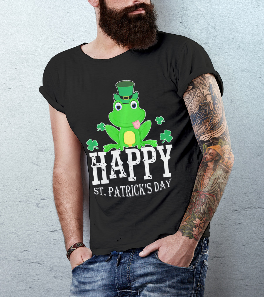 Happy St. Patrick's Day Irish Frog T-Shirt