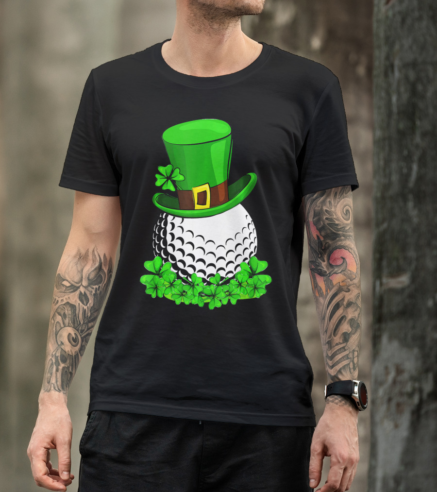 Leprechaun Hat Shamrock Golf St Patricks T-Shirt