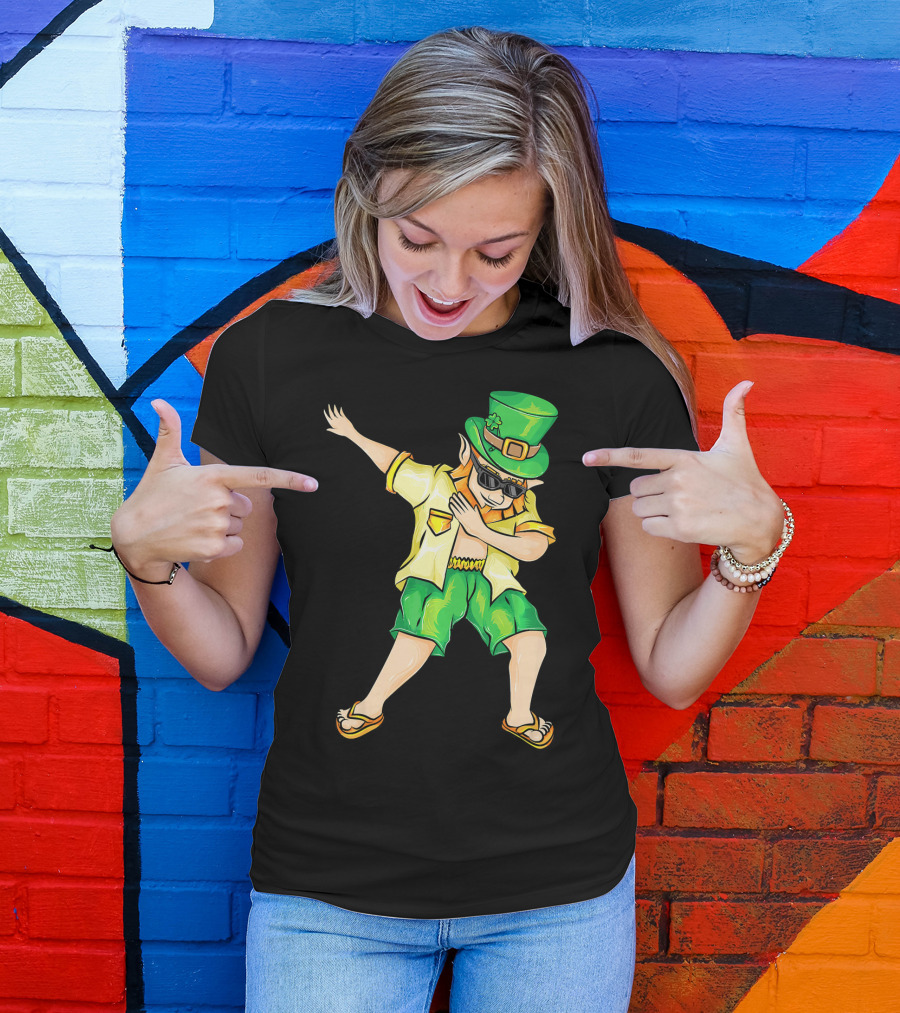 Summer Dabbing Leprechaun St. Patrick's T-Shirt
