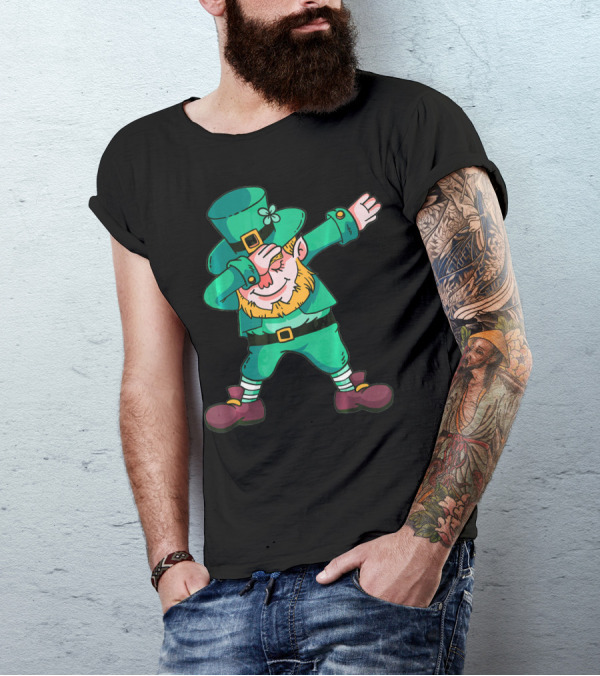 St Patricks Day Leprechaun Dab Dance T-Shirt