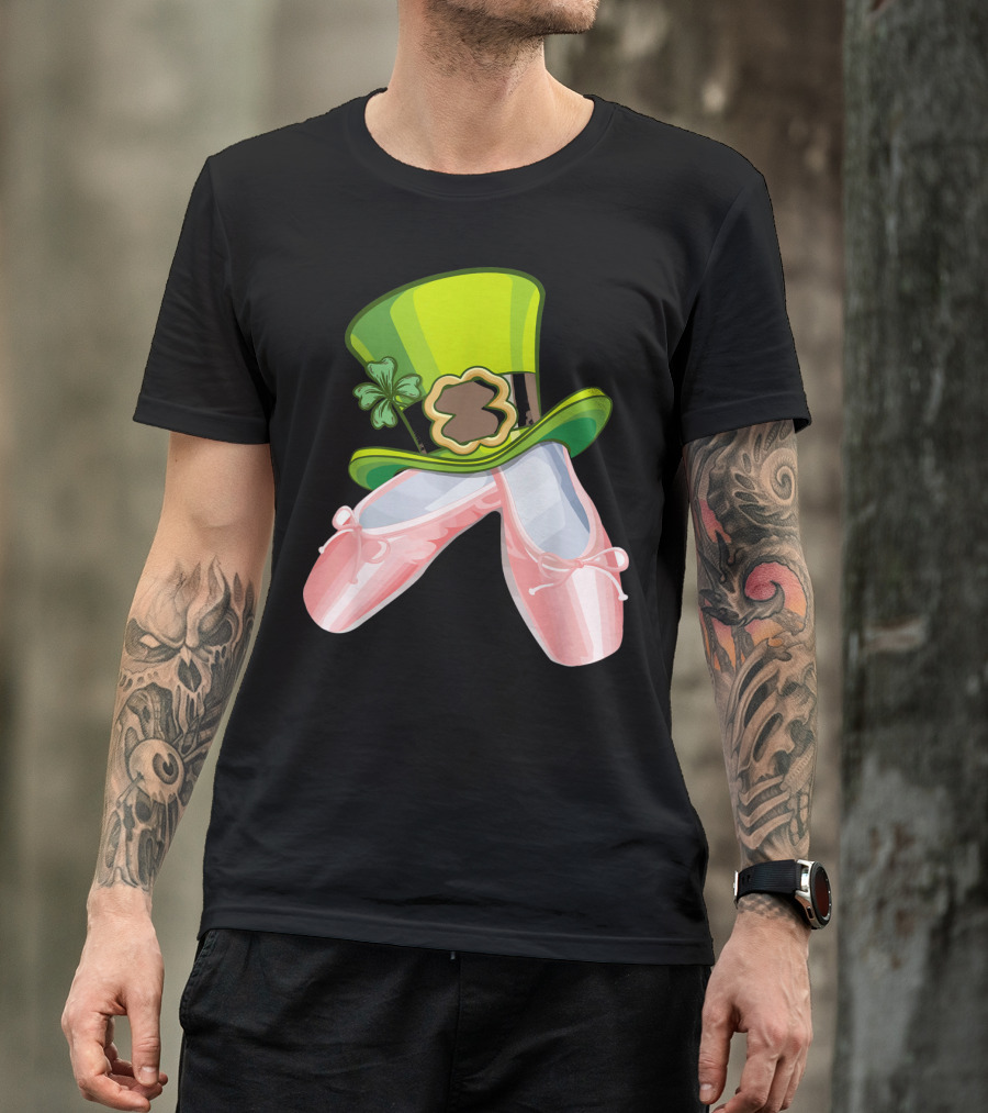 Leprechaun Ballet Shoes And Green Hat T-Shirt