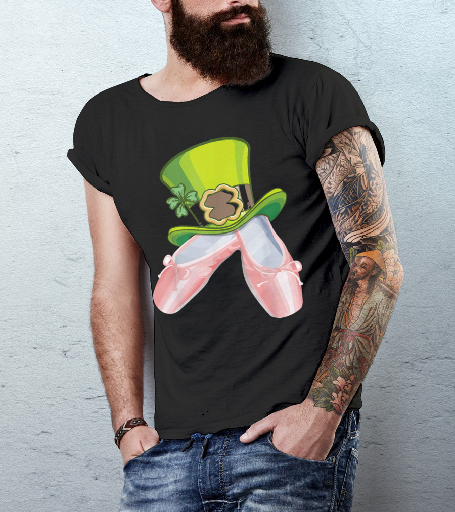 Leprechaun Ballet Shoes And Green Hat T-Shirt
