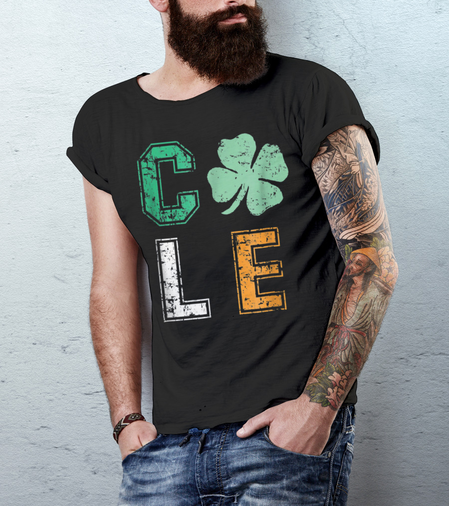 CLE Shamrock Irish Colors St. Patrick's Day T-Shirt
