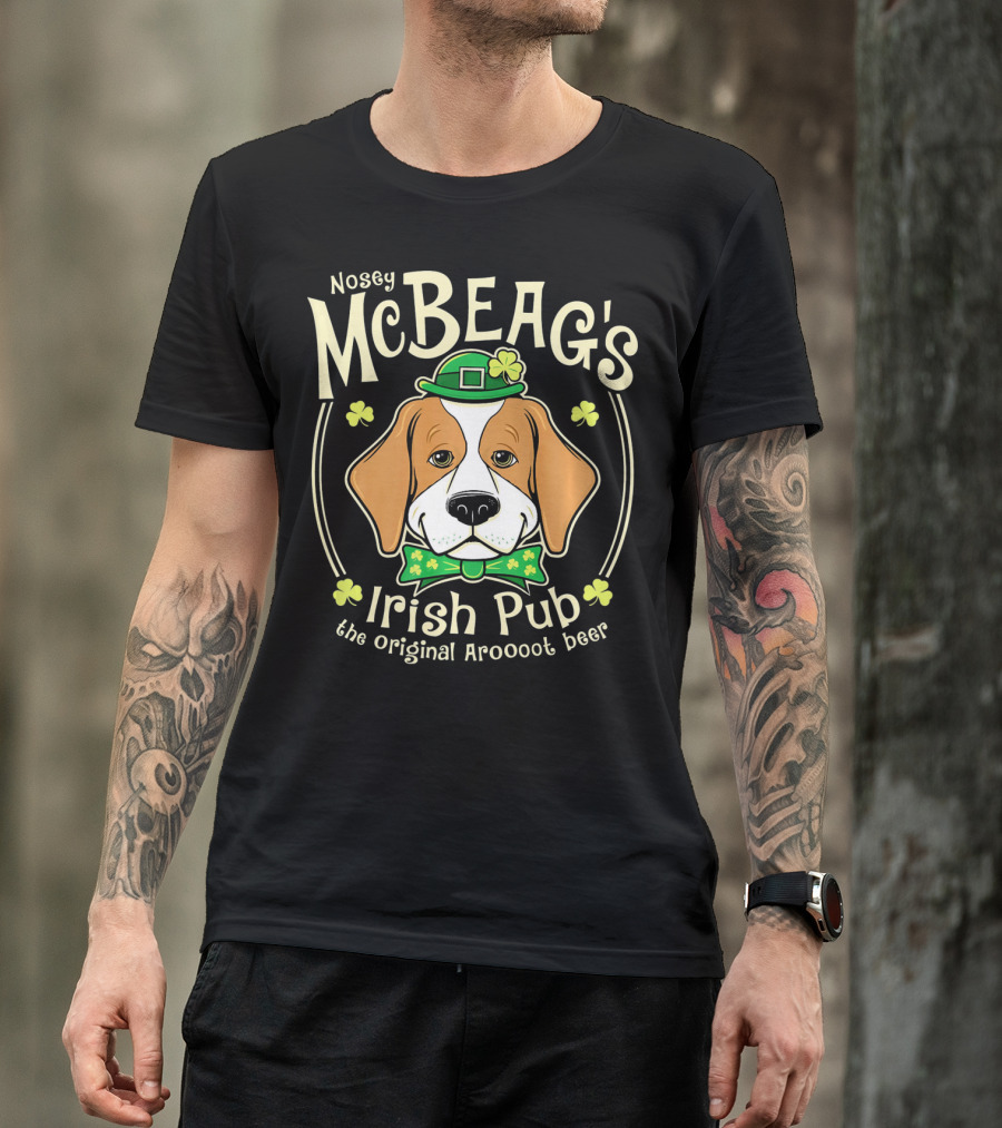 Nosey McBeag's Irish Pub The Original Aroooot Beer T-Shirt