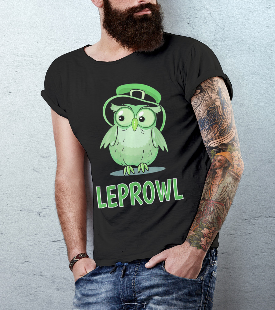 Leprechaun Owl St. Patrick's Day Leprowl T-Shirt