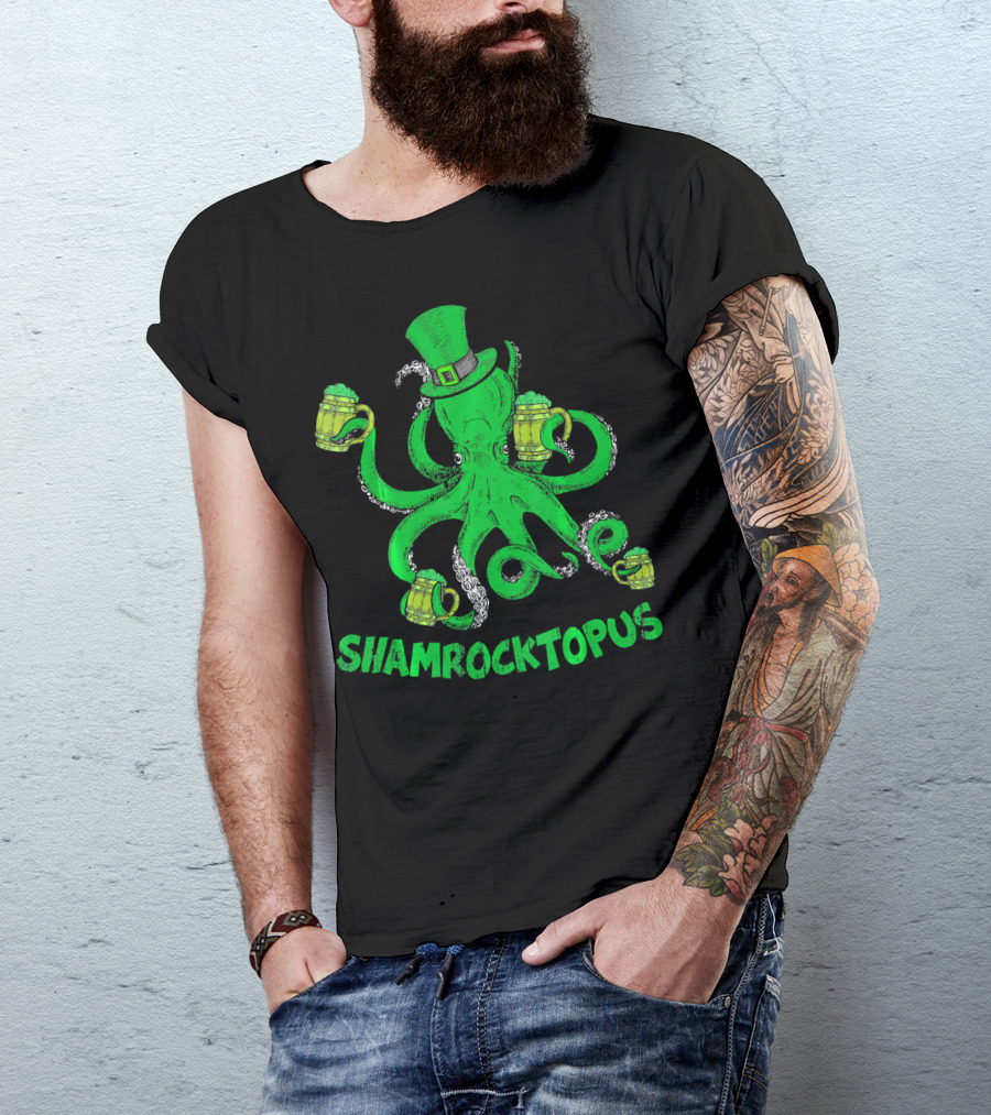 Shamrocktopus Leprechaun St. Patrick's Day T-Shirt