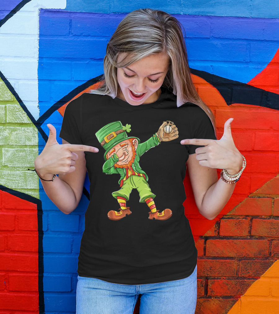 Softball Leprechaun St Patricks Day Coach T-Shirt