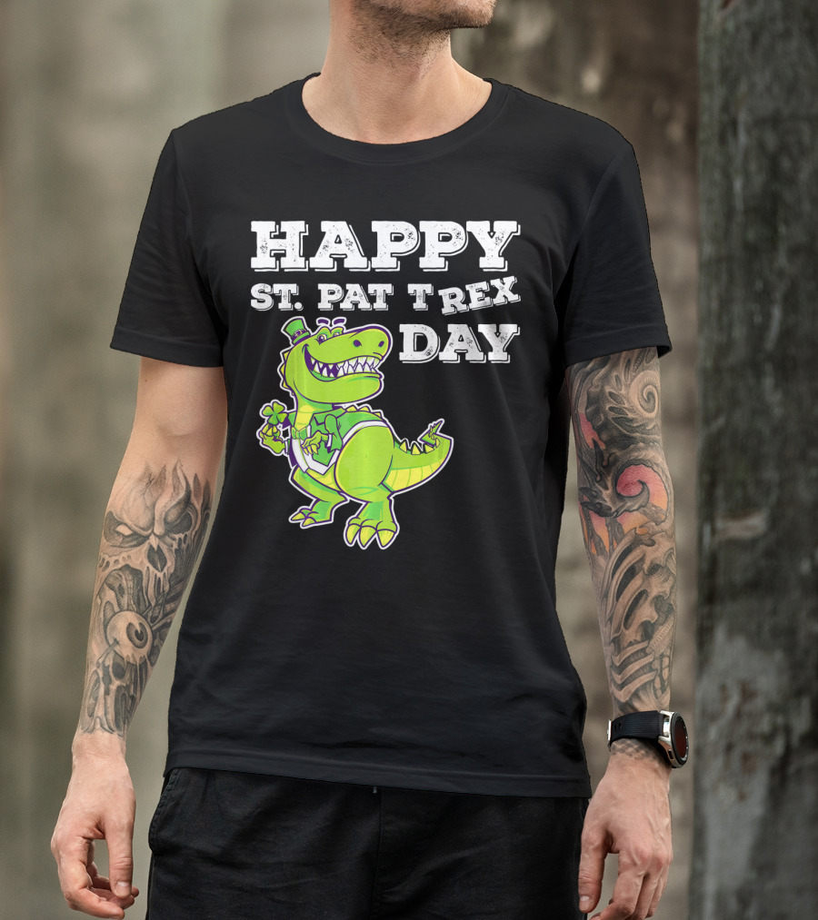 HAPPY ST. PAT T REX DAY Cute St Patricks T-Shirt