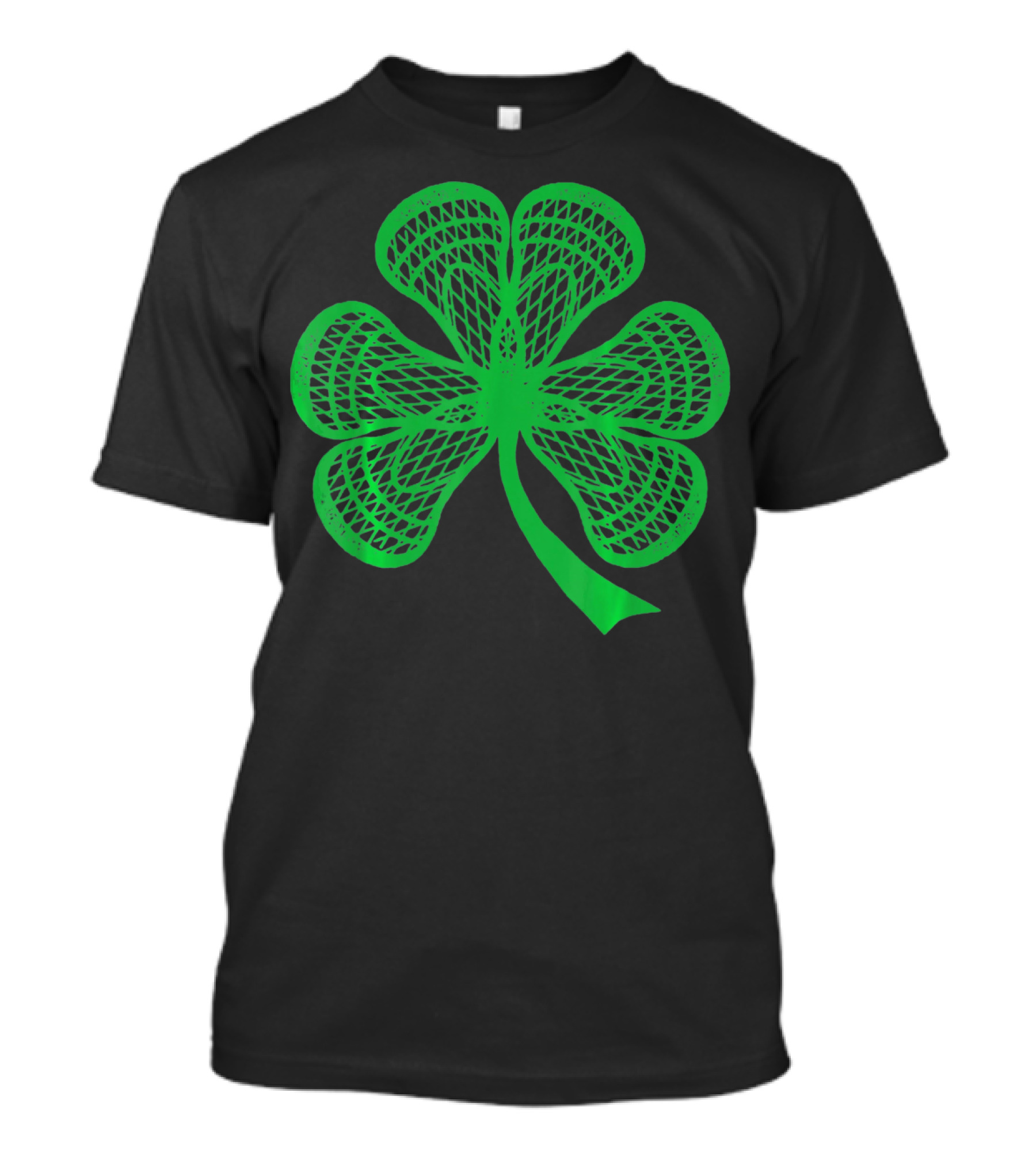 Shamrock Lacrosse Lucky Green Clover T-Shirt
