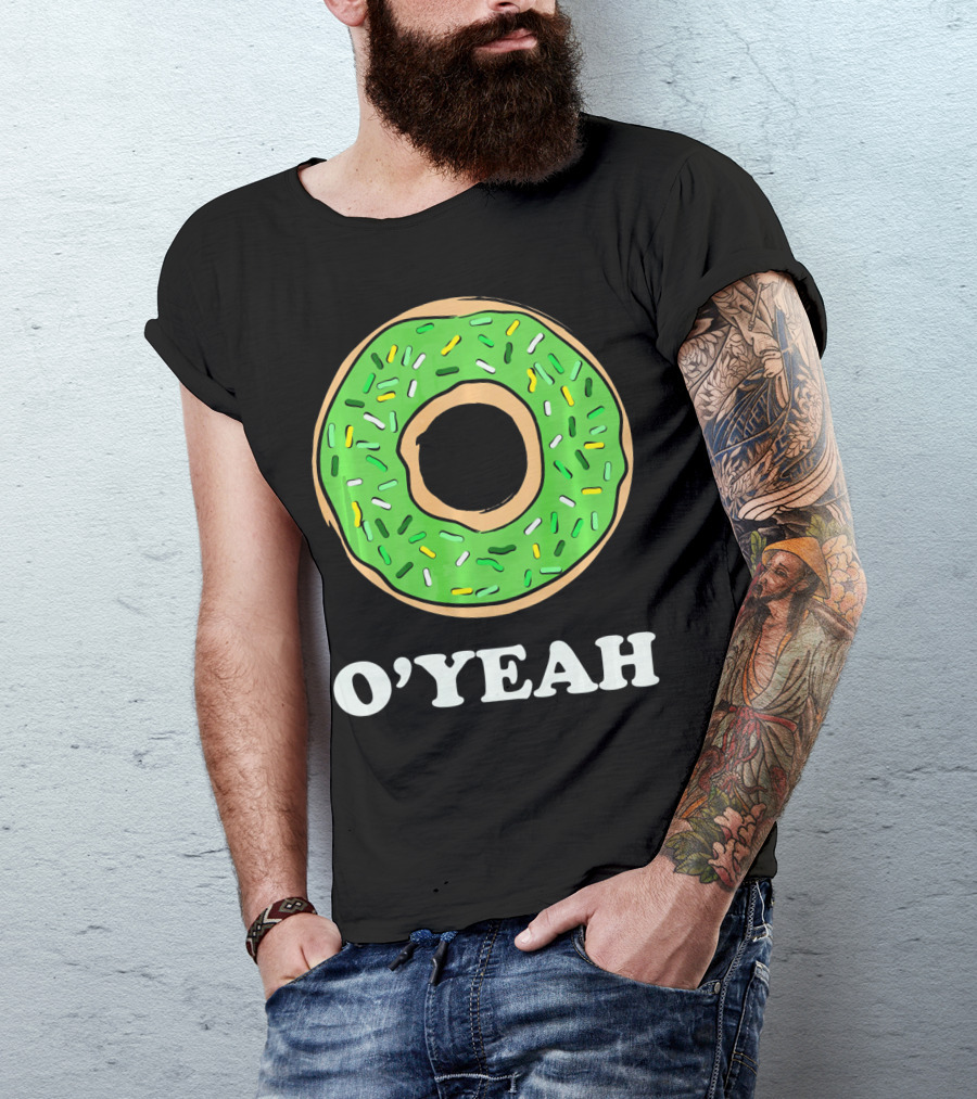 O'Yeah Green Donut T-Shirt